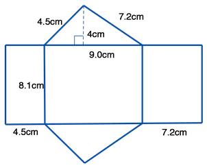 Triangular prism net