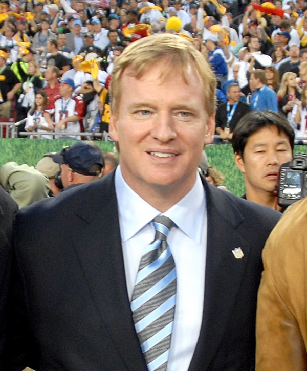 ROGER GOODELL, current NFL commissioner, shown in 2009. Photo by Staff ...